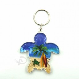 Custom souvenir turtle shape acrylic keychain