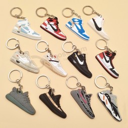 Wholesale 2D 3D Rubber PVC Mini Air Max Jordan Basketball Shoes Sneaker Keychain