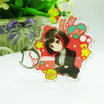 Échantillon gratuit Impression offset CMJN Porte-clés acrylique anime personnalisé