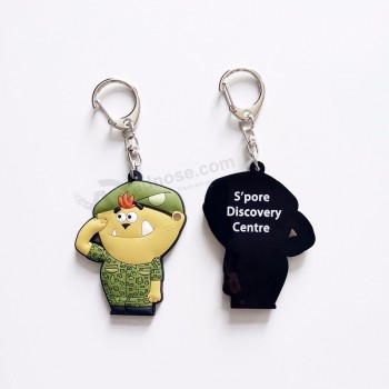 Customized promotional Cute Soft PVC Rubber Key Ring Key Chain Keychain, Rubber Keyring, Silicone Key Chain