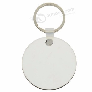Blank round shape 50mm MDF sublimation keychain