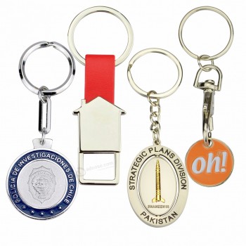 Or plaqué argent personnalisé logo en métal Sport médaille porte-clés porte-clés porte-clés