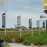 Bannière de mât publicitaire en acier inoxydable de 1 à 5 m pour attraction touristique