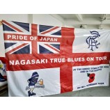 Haute Qualité Fort 100 % Polyester Conception Personnalisée Sport Jeu Cheer Grande Taille Géant Foule Drapeau