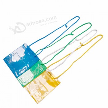 Promotion personnaliser personnalisé pas cher cartes d’identité en plastique pvc coloré design couleur lanières porte-badge d’identification