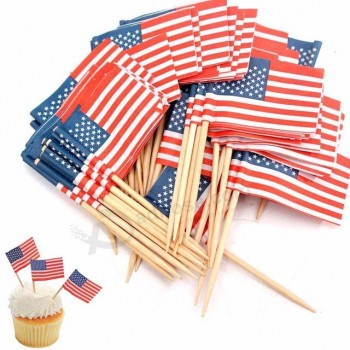 Customized flag cocktail toothpicks