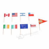 customized bamboo flag skewers bamboo sticks for food