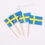 food decoration disposable bulk custom flag toothpick