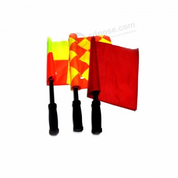 Équipement de sport de terrain de plein air imprimé personnalisé petit drapeau sport jeu flag football ensemble drapeaux de course d’entraînement