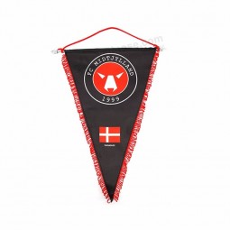 custom sublimation hanging wall sports pennant banner flag