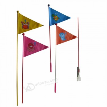 mât de drapeau de sécurité de vélo de haute qualité, drapeau de sport cycliste avec poteau en fibre de verre pour l’Australie de wenzhou Fly