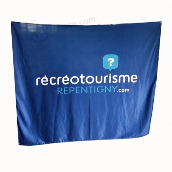 Drapeau imprimé personnalisé Logo publicitaire de l’entreprise Sport Bannière extérieure Drapeaux avec œillets en laiton