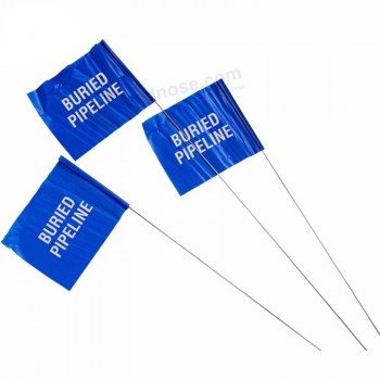 Outdoor use durable custom print fibre-glass pole marking flag
