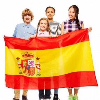 mymoonpie 90x150cm benutzerdefinierte spanien 100% polyester nationalflagge