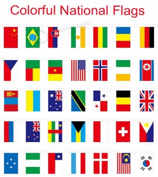 Hochwertige Fabrikpreis benutzerdefinierte Alle Nationalflagge Werbebanner Flagge