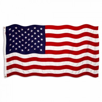 дешевый изготовленный на заказ полиэстер водоустойчивый 3 * 5 национальный флаг, флаг страны, американский фл