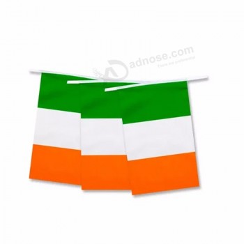 Venta caliente bandera nacional del empavesado de irlanda para publicidad