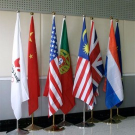 Ready to Ship World Cup 100% Polyester Screen Printed Fabric All National Flag in Stock