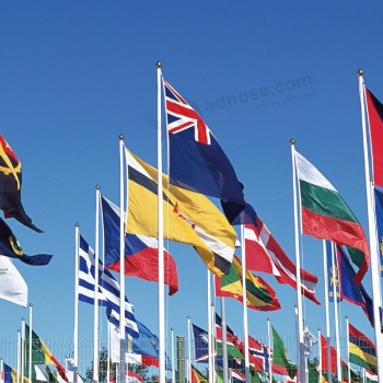 다른 나라의 디지털 인쇄 국기 모든 국가 로고 국기