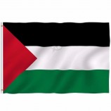 Hot wholese Palestine Pays Polyester Bannière Extérieure 3X5ft 150 * 90cm Journée Internationale Célébration Palestine Drapeau National