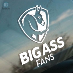 etiqueta engomada de la ventana del coche de pvc personalizada, etiquetas adhesivas adhesivas estáticas personalizadas etiquetas impresas