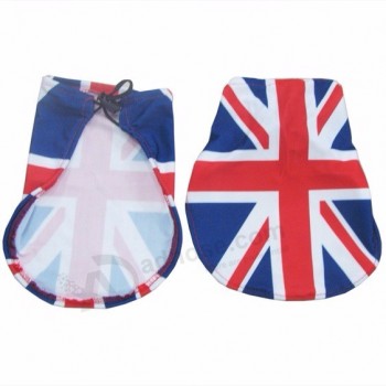 24X27 Voiture Miroir Drapeau Personnalisé Logo Taille Drapeau De Voiture Pour Promotion Publicité