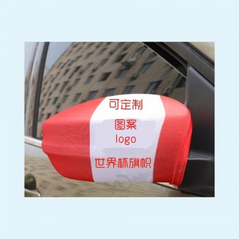 Pologne miroir de voiture drapeau volant et couvercle de rétroviseur latéral de voiture