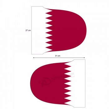 Couverture de rétroviseur de voiture drapeau du Qatar
