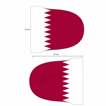 Qatar Flag Car Mirror Cover