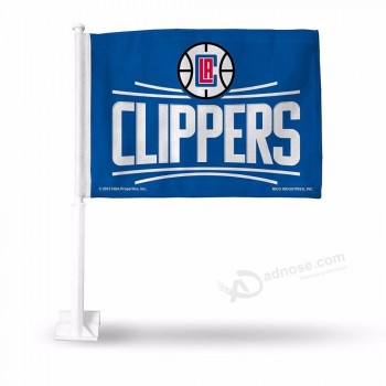 Polyester Los Angeles Clippers NBA Logo Car Flag and Banner