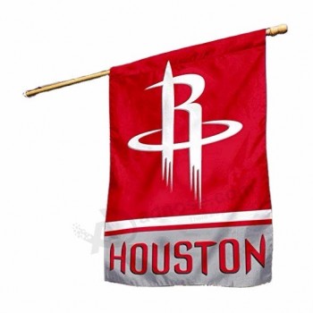 NBA 3x5 Fuß einseitige Banner Houston Raketen Flagge mit Ösen