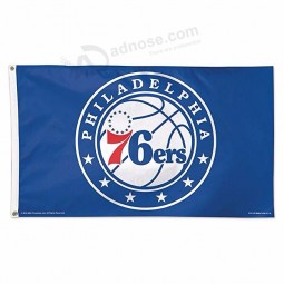 100% poliéster NBA philadelphia 76ers bandeira de 3 por 5 pés