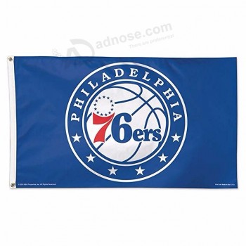100% poliéster NBA philadelphia 76ers bandera de 3 por 5 pies