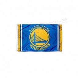 Manufacture Price Wholesale  Custom Fans Flag  Golden State Warriors Flag