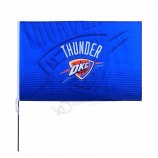 polyester fabric custom national basketball association teams hand printing flag