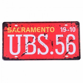 Custom USA car vehicle number license plate