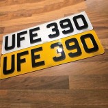 delantero y trasero negro letras GEL JEL 3d negras placas de matrícula