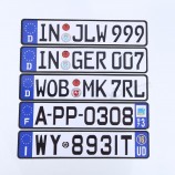 placa de alta calidad al mejor precio placa de coche de metal europea personalizada