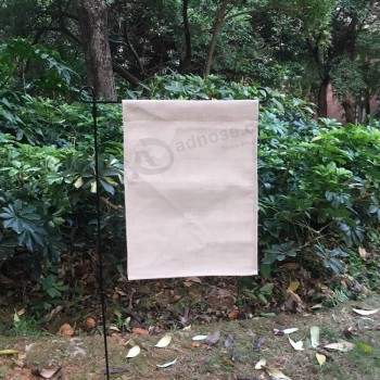 12x16英寸空白升华花园标志聚酯亚麻花园横幅，用于升华平原户外庭院标志