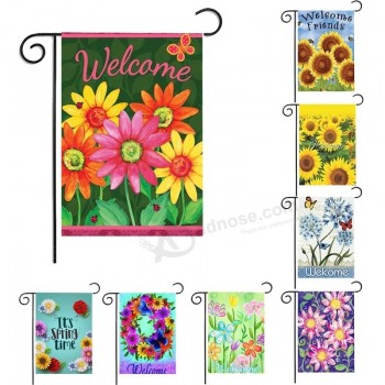 Digital Printing Seasonal Durable Decoration Fabric Garden Flag Yard Flag 12x18inches