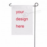 MATIN bricolage blanc polyester vierge drapeau de jardin pour bannière de camping-car pelouse cour drapeau de jardin extérieur