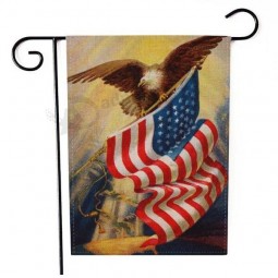 Low MOQ Großhandel benutzerdefinierte Logo OEM Druck Promotion Polyester national Niedriger Preis billig Gartenflagge Großhandel