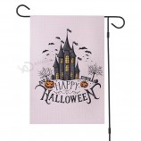 Hot selling promotionele hallowmas kerst custom polyester tuinvlag