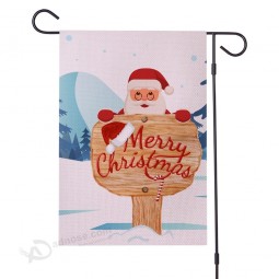 Nouveau Linge Personnalisé Fête Mariage Noël Toile de jute Jardin Fanion Drapeau