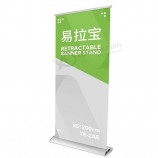 manufactur de lujo de aluminio retráctil plegable lágrima enrollable banner para exhibición de promoción