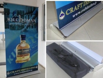 80X200CM Base luxueuse Portable en aluminium Roll Up Stand Banner