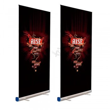 85cm économique rétractable en aluminium scroll rollup bannière stand affichage