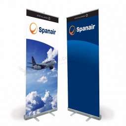 cheaper price retractable moving outdoor 80*200 roll up banner display for advertising roll up banner stand