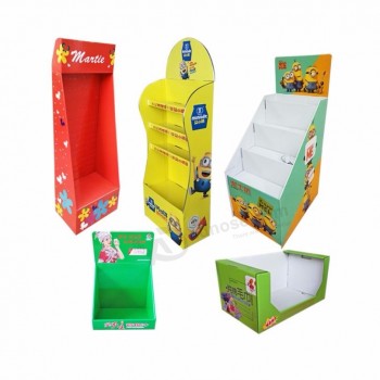 Présentoirs de sol en carton Pop Cardboard Shipper,Support d’étagère en carton