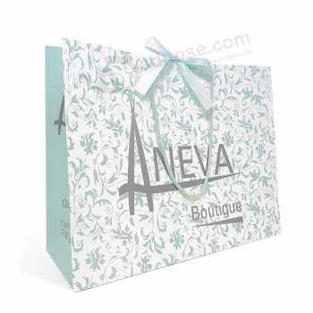 Emballage personnalisé Sacs cadeaux en papier Luxe avec votre propre logo, sac d’emballage de Noël Sac en papier Shopping Tyvek